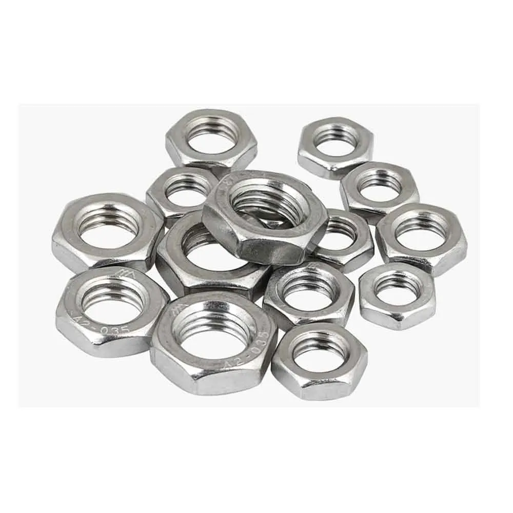 1/4-20 28 5/16-18 24 3/8-16 24 7/16-14 20 1/2-20 9/16 5/8 UNC UNF 304 Stainless Steel US Coarse Fine Thread Hex Hexagon Thin Nut