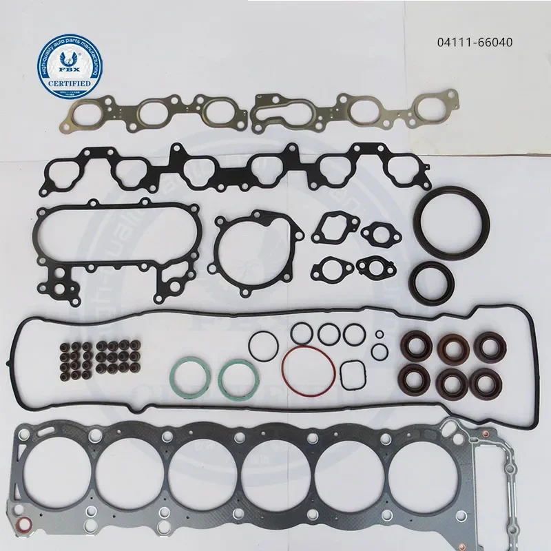 

Auto Parts NBR FKM Engine Gasket Kits Cylinder Full Head Gaskets For Toyota Engine 1FZ-FE OEM 04111-66040 valve gasket cover