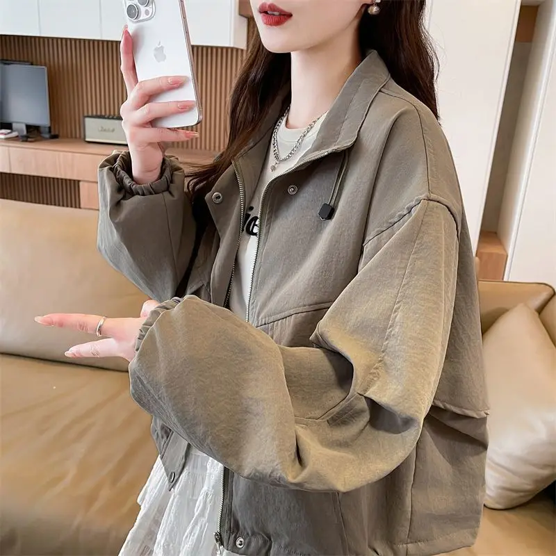 Minority Fashion Coat Women's New Sweatshirt Female Jacket Spring Autumn Korean Foreign Style Outwear Design Ladies Overwear Ins