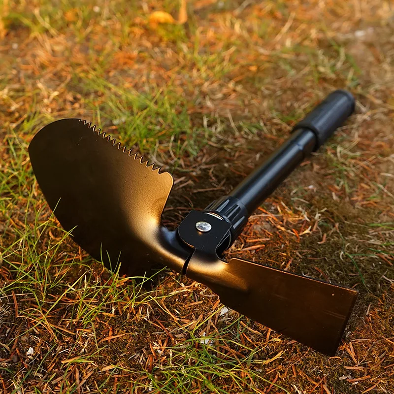 1PC Portable Folding Shovel Outdoor Multifunctional Military Engineer Shovel Mountaineering Camping Survival Emergency Tool