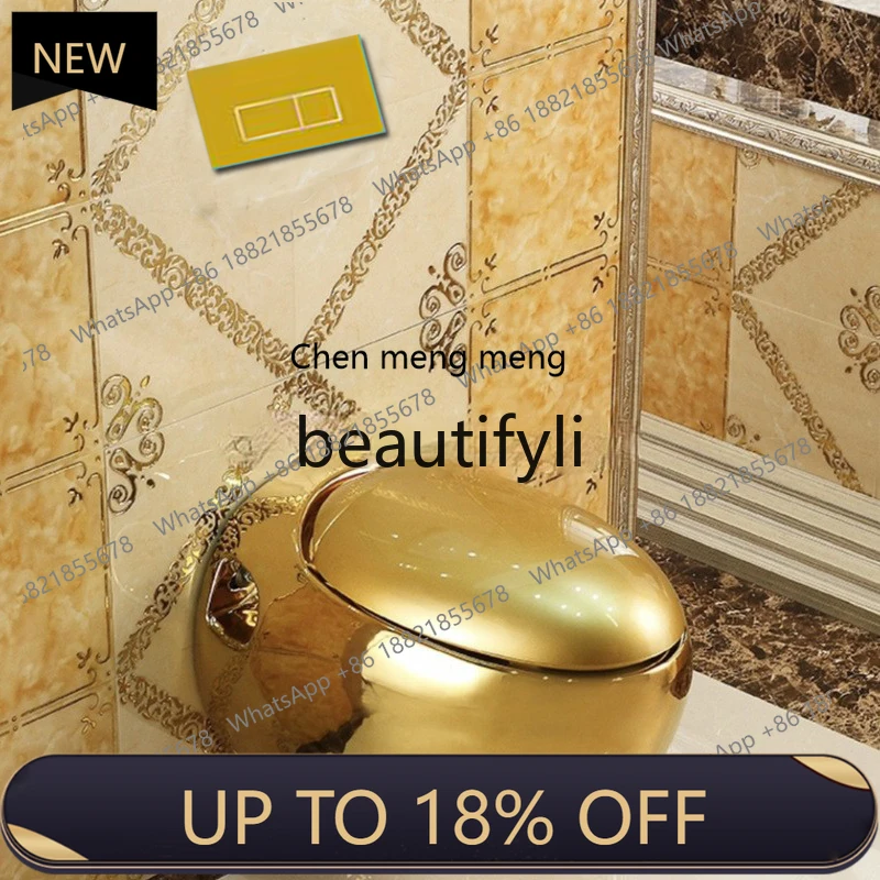 

Z189 gold Wall-Mounted Toilet Concealed Wall-Mounted Toilet In-Wall Hidden Suspended Home Use