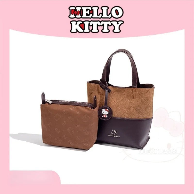 

Hello Kitty New Women's Shoulder Bag Luxury Fashion Women's Shoulder Crossbody Bag 2-piece Set Casual Women's Bag Large Capacity