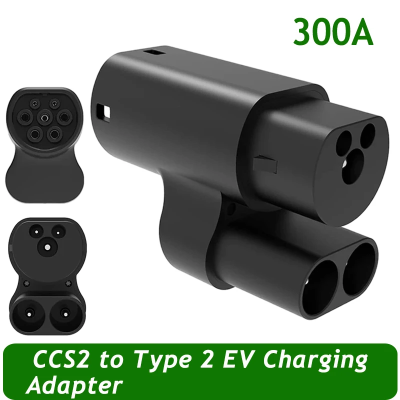 

CCS2 to Type 2 Charging Adapter, Charging Connector for EV Charger Electric Vehicles Compatible with Tesla Model 3/S/X/Y