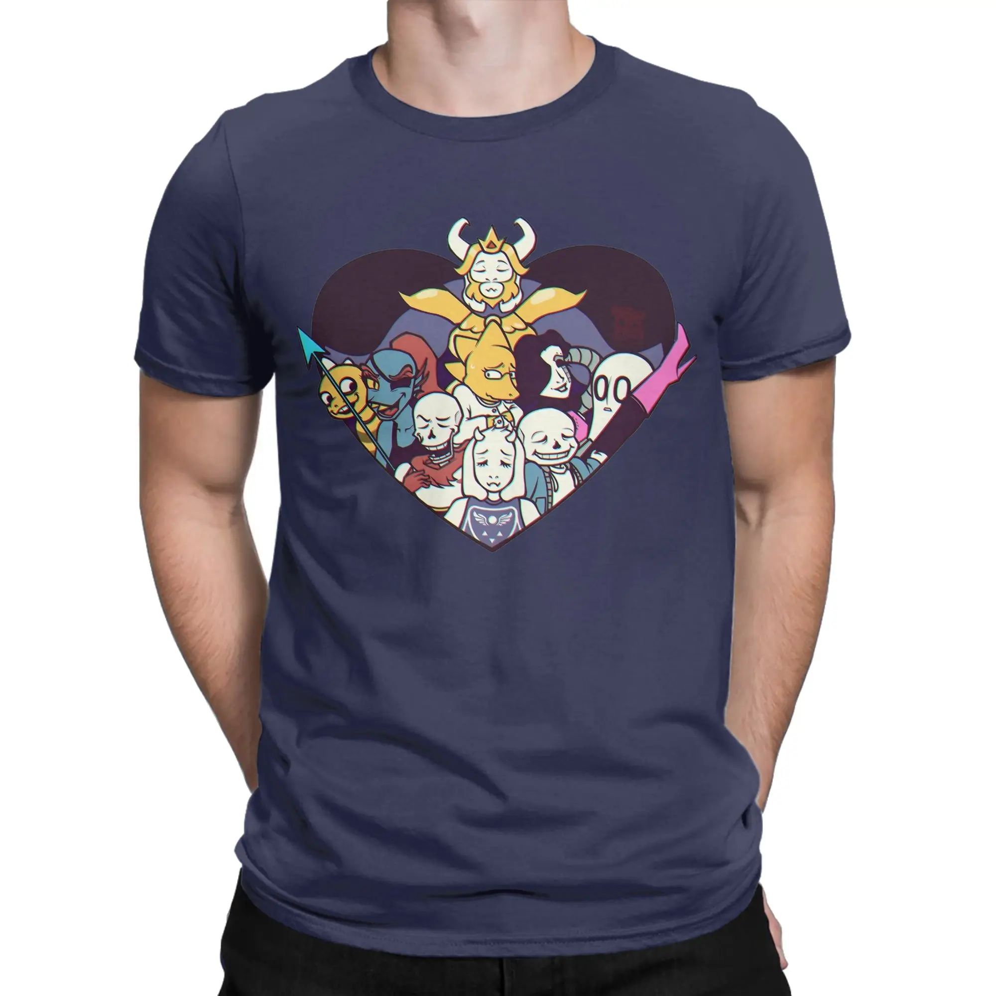 Undertales 4th Anniversary T-Shirt for Men Women Unique Pure Cotton Tees Round Neck Short Sleeve T Shirt Plus Size Clothing