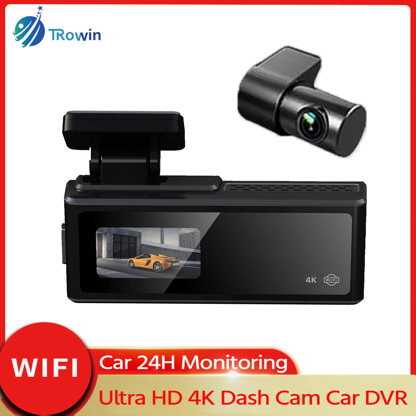 New HD 4K Dashcam Car Camera front rear Night Vision Loop Recording 24H Parking Monitor Recorder Vehicle Accessories Hidden type