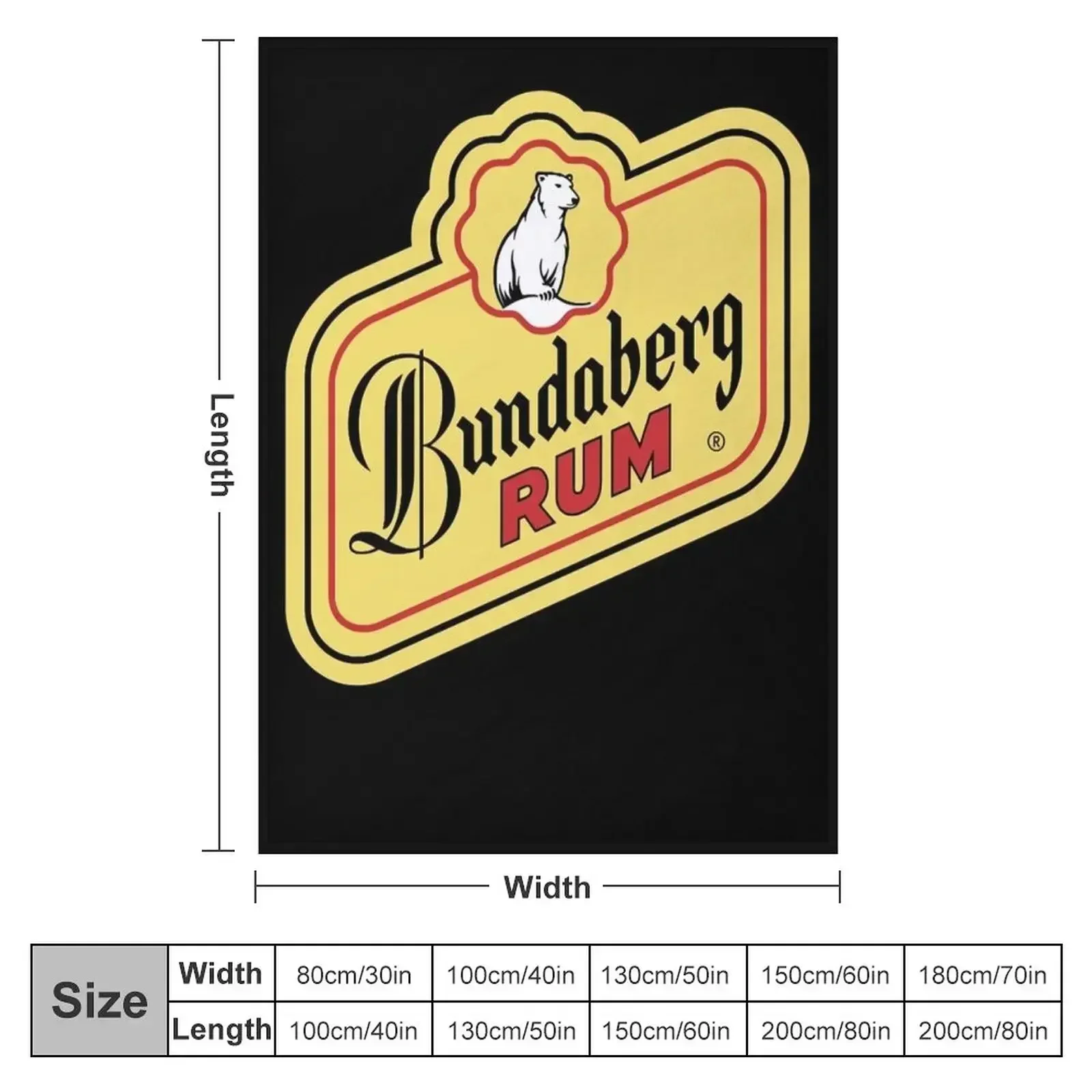 Official Merchandise of bundaberg rum logo Classic Throw Blanket Comforter Single Plaid Baby Heavy Blankets For Bed Blankets