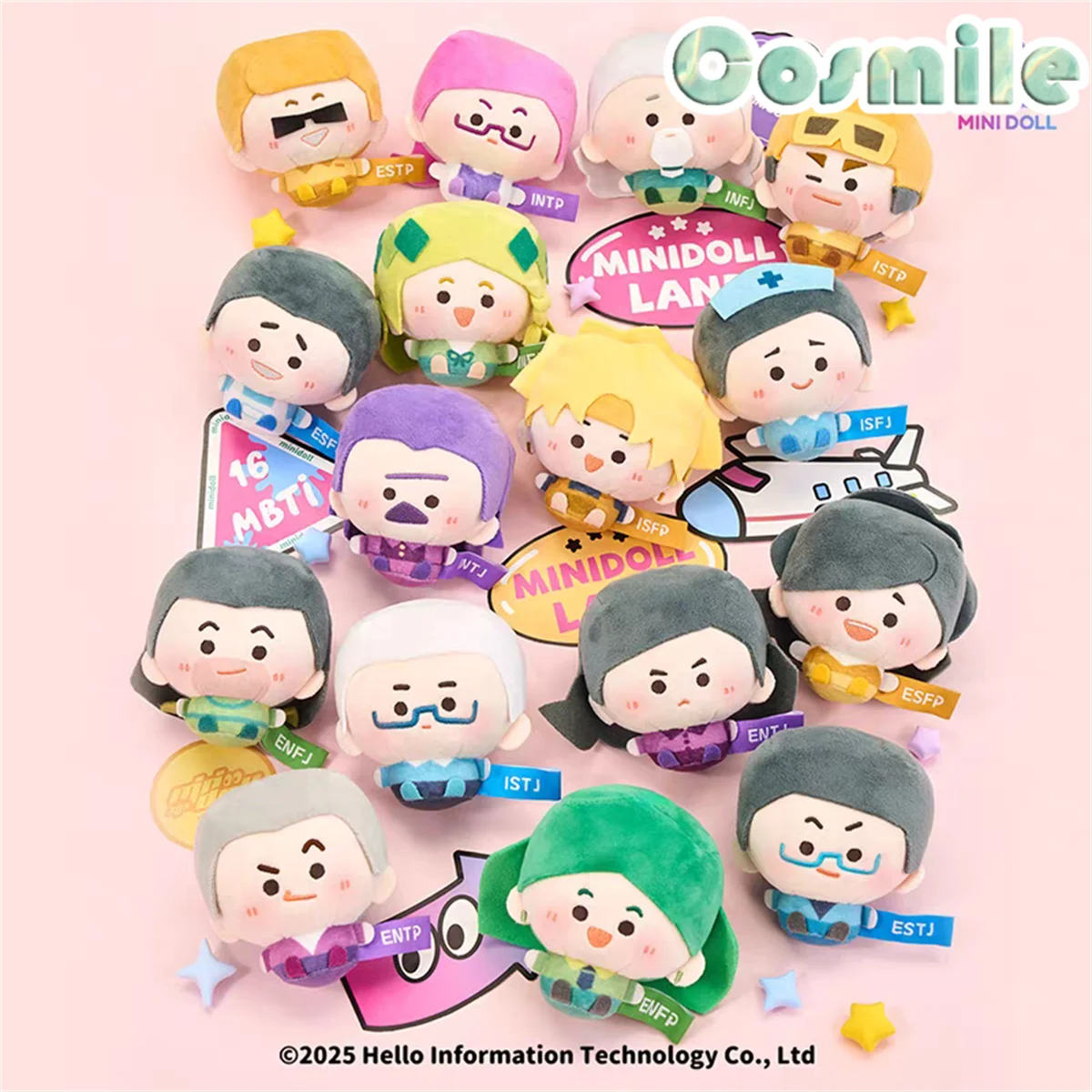 الأصلي MBTI ESFJ ESFP ENTP ESTP ENFJ ENFP INTJ ISFP INFP INTP ISTP ISFJ محشوة بلوشي أفخم 9 سنتيمتر دمية لعبة المفاتيح يونيو #1