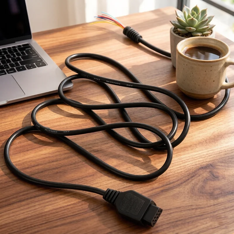 NUEVO 2026, 1 Cable de Extensión de Alta Calidad de 1.5M y 9 Pines para el Control de Juego Sega Genesis 2 MD2, Accesorio Extensor de Gamepad