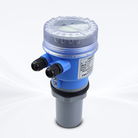 Ultrasonic Water Level Meter with RS485 4-20mA Sensor Non-Invasive Sonar Level Reader for Liquid and Water Tank Applications