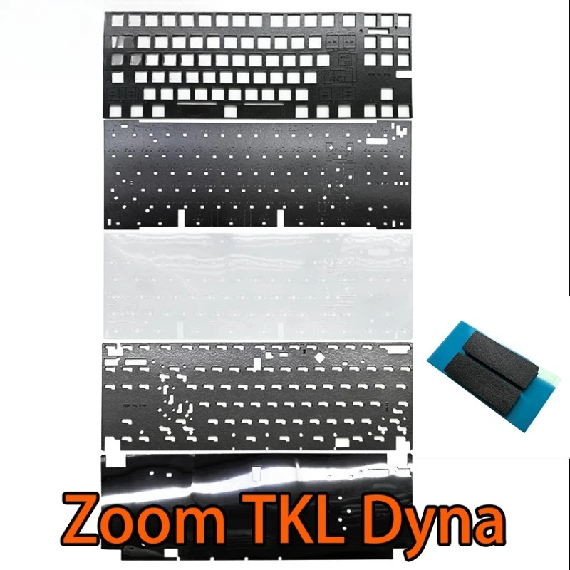 Meletrix Zoom TKL Dyna Sound Kit PORON Sandwich Foam Botom Foam PET Sound Dampening Pad لملحقات لوحة المفاتيح الميكانيكية #1