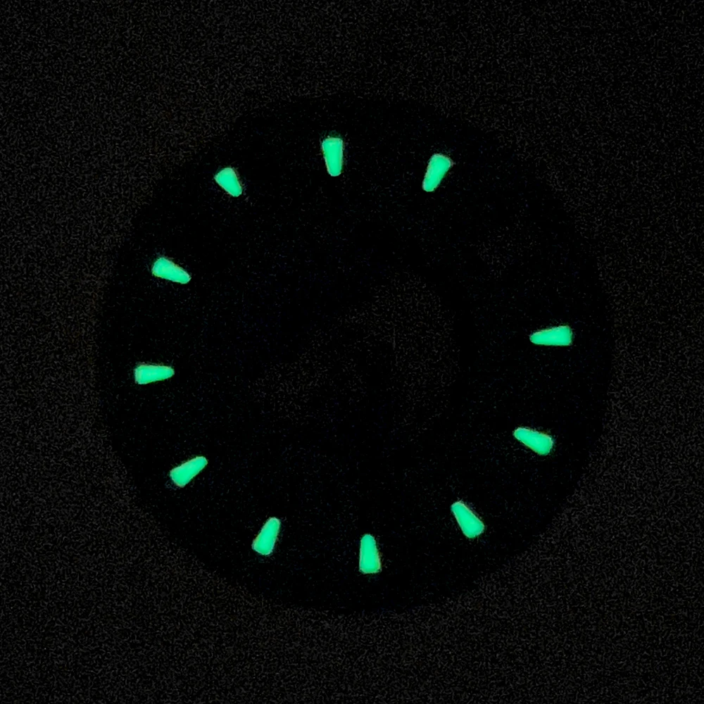 28.5mm S Logo World Dial Suitable For NH35/NH36 Movement Green Luminous Quality Dial Watch Modification Accessories