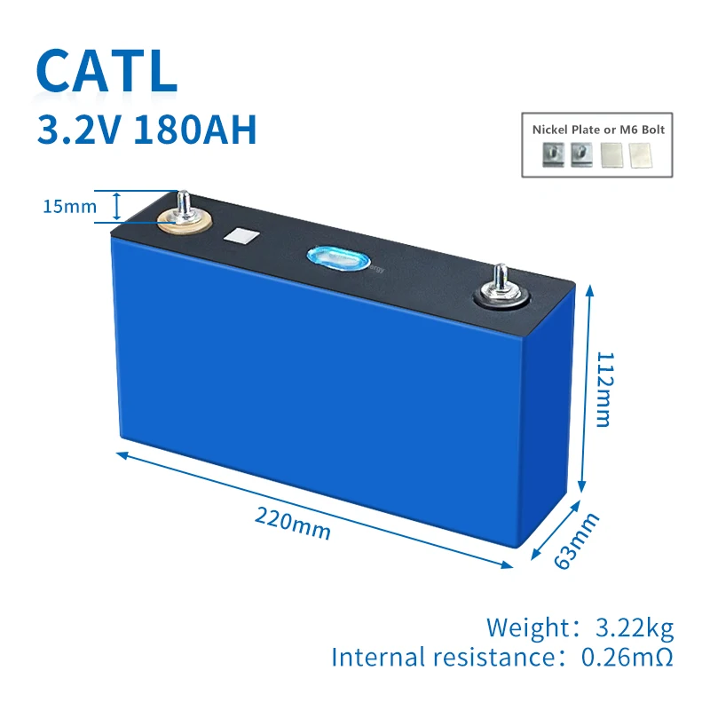 Best price 4pcs CATL LiFePO4 3.2V 180AH Grade A Lithium ion Battery 12v 48v for Solar panel Storage System rechargeable battery