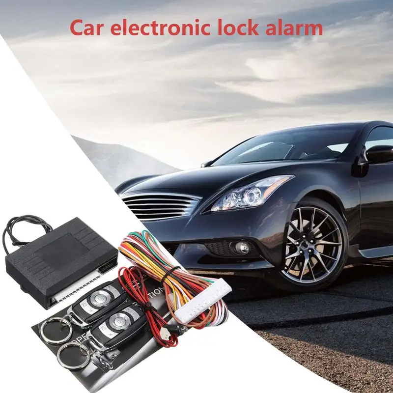 Sistema de alarma de bloqueo de coche, Control inteligente, arranque universal, parada, sistema de entrada sin llave, kit de alarma remota inteligente antirrobo para coche