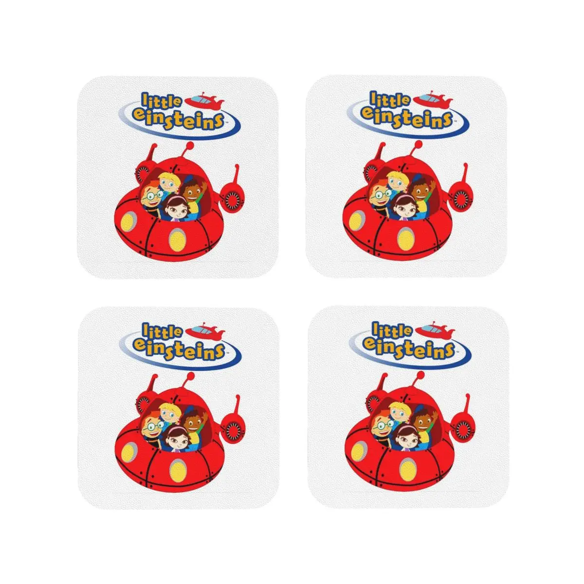 Little Einsteins Clothes Little Einsteins Ca Coasters Kitchen Placemats Insulation Cup Coffee Mats For Decor Home Set of 4