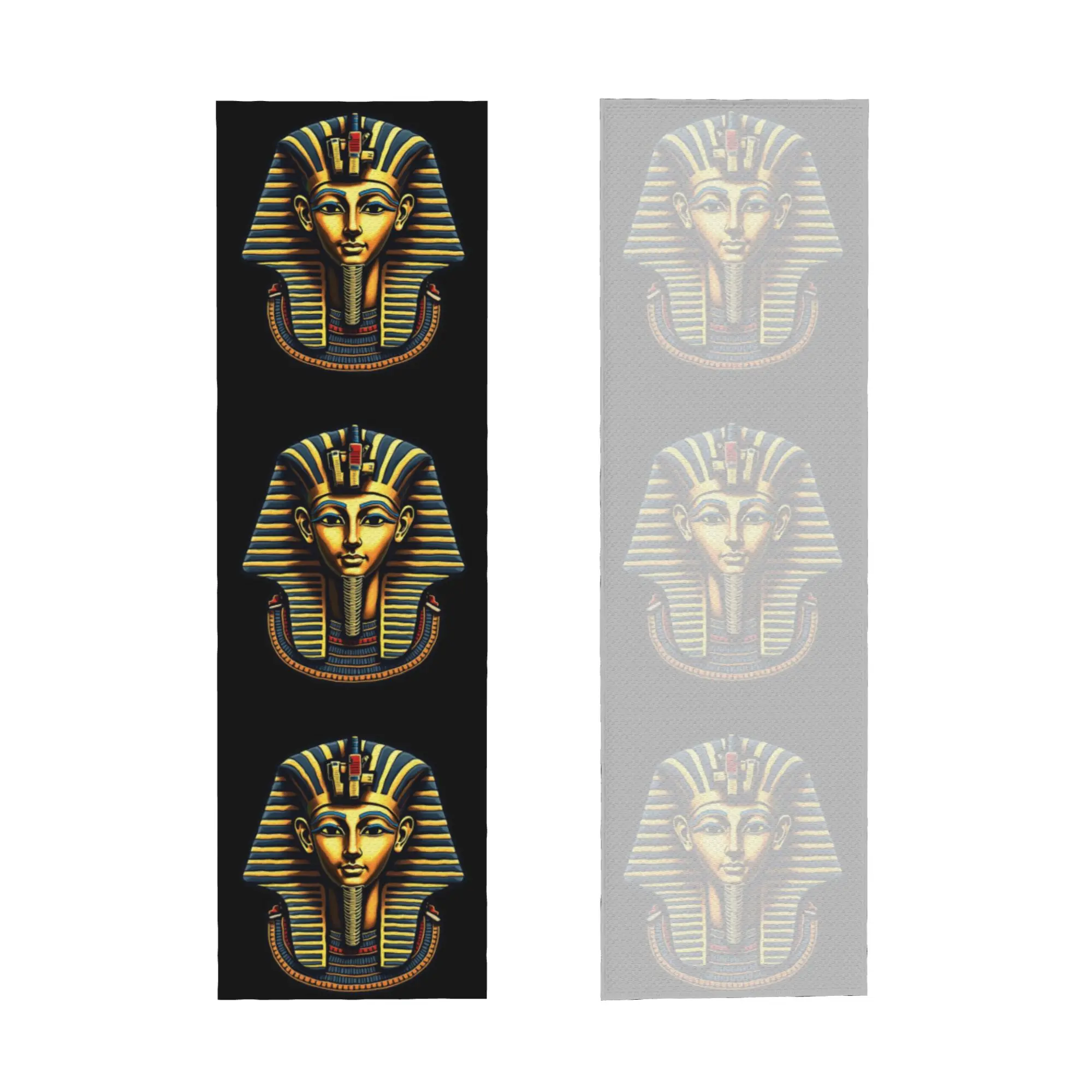 King Pharaoh Tutankhamun Pharaoh Ancient Egyptian Cold Exercise Towel Face Towel Quick Dry Hieroglyphs Sports Cold Towel
