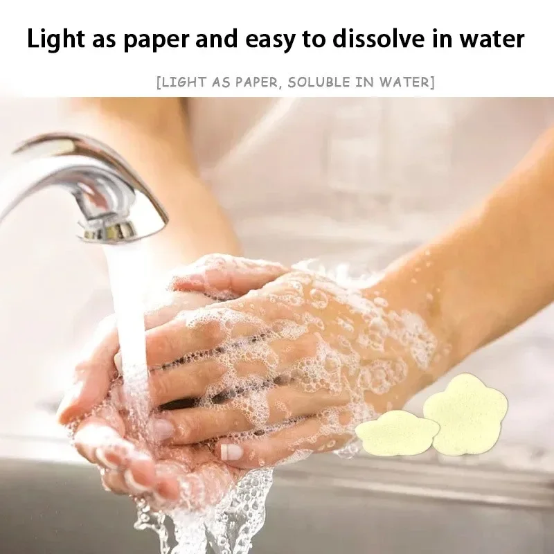 1-4 Box Portable Soap Paper Bath Hand Washing Disposable Soap Slice Mini Flower Travel Scented Petal Handwashing Soap