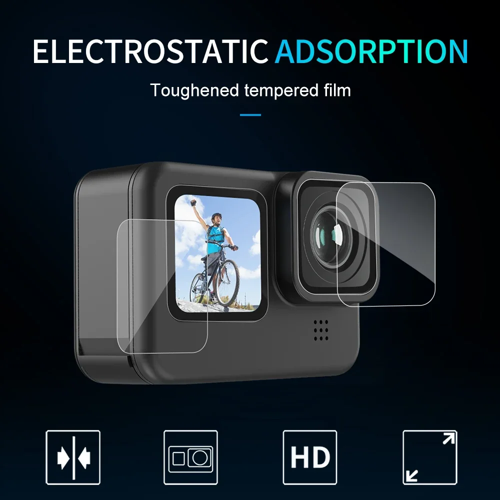 TELESIN 3 шт. комплект защиты объектива экрана для Gopro Hero 13, аксессуары, защита объектива переднего и заднего дисплея, аксессуар для экшн-камеры