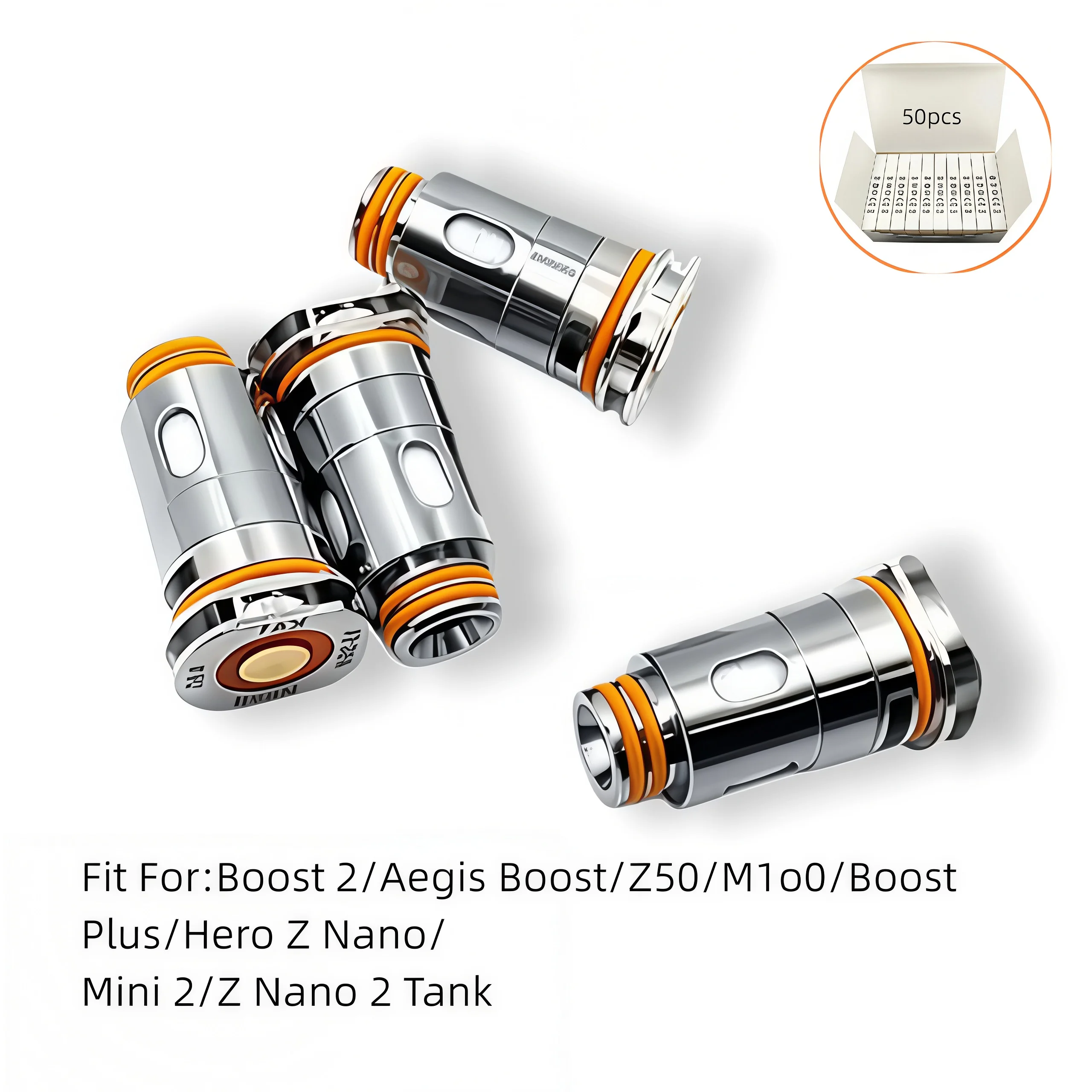 50 Geekvape Aegis Boost plus/LE Bonus/Aegis Hero/Zeus Nano Zeus B Series Boost Coil 0.6/0.4ohm Vape replacement coil - gallery image 4