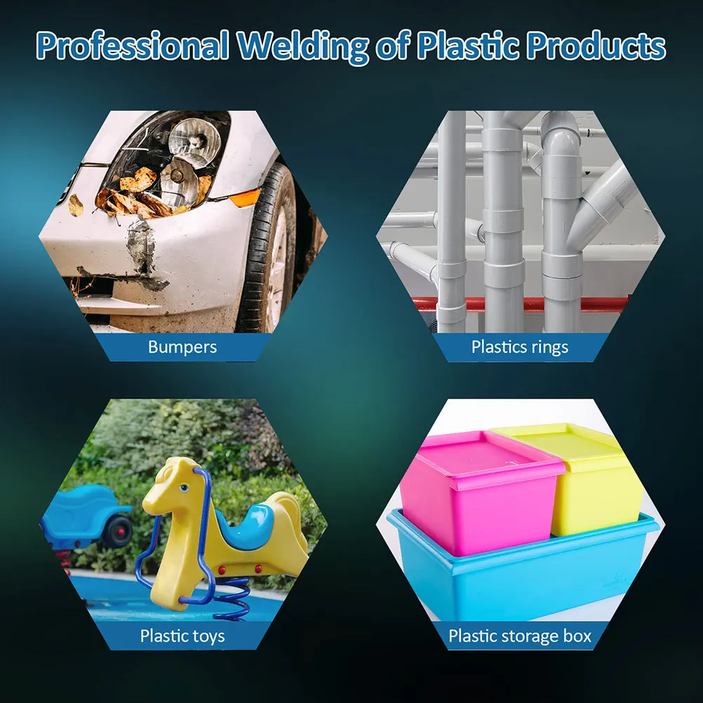 

1Set Plastic Welding Gun Kit Fast Heating Hot Staple Tack Welder for Car Bumper Dashboard Plastic Repair 3s Heat Us Plug