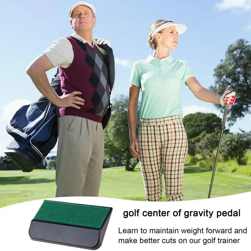 Golf Swing Trainer Pad ขาแรงโน้มถ่วงเหยียบ Step Pad ผลิตภัณฑ์การฝึกอบรมกอล์ฟ Golf Teaching & Training Aid สําหรับ Club Practice