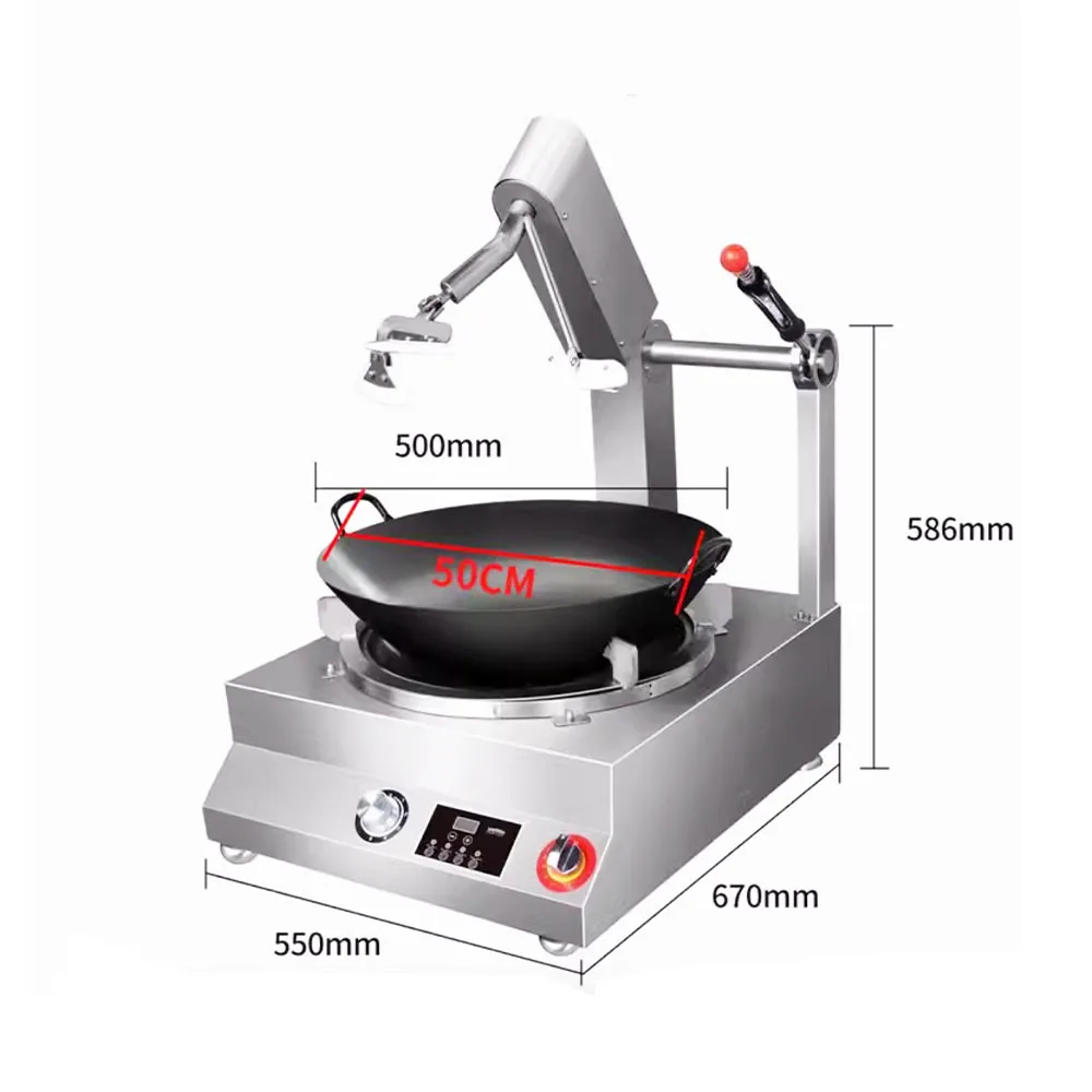 Restaurant Hotel Food Stir Fry Machine Intelligence Automatic Gas Electric Cooking Machines Robot Fried Rice Food Machine