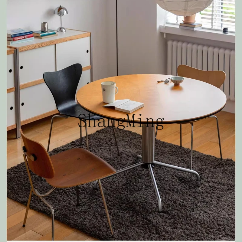 

CL household premium solid wood thickened marine slate stainless steel living room dining table