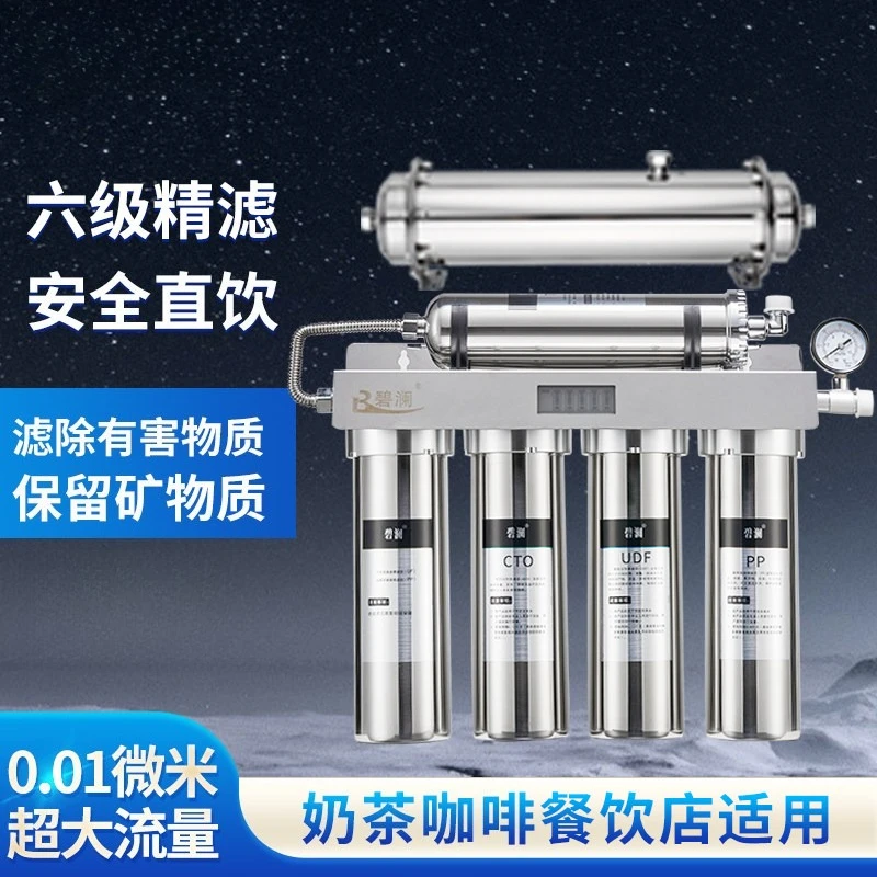 

High Flow Water Filter Household Commercial Water Purifier For Kitchen Milk Tea Shop Ice Maker Tap Water Direct Drinking