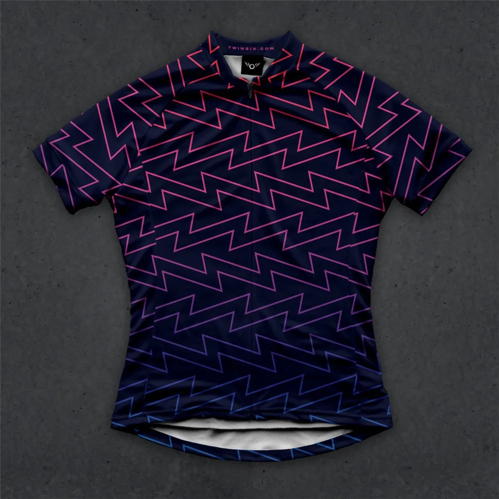 TwinSix Felpa con stampa primaverile Maglia da ciclismo estiva da donna Bike Pro Team Maglia da gioco standard Camicia traspirante in poliestere 100%