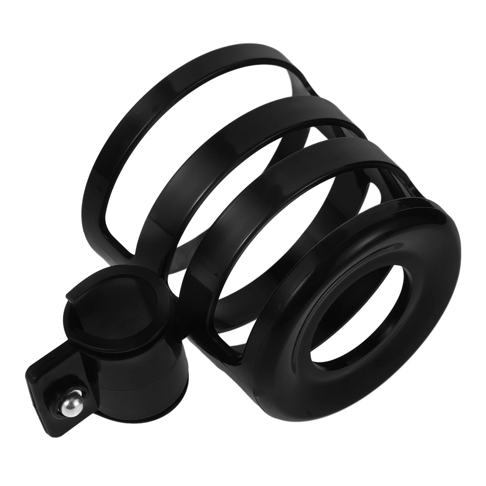 

1pcs Bicycle Water Bottle Holder Black Lightweight Durable Plastic Metal Material Easy Install Stable Firm Bike Cup Holder