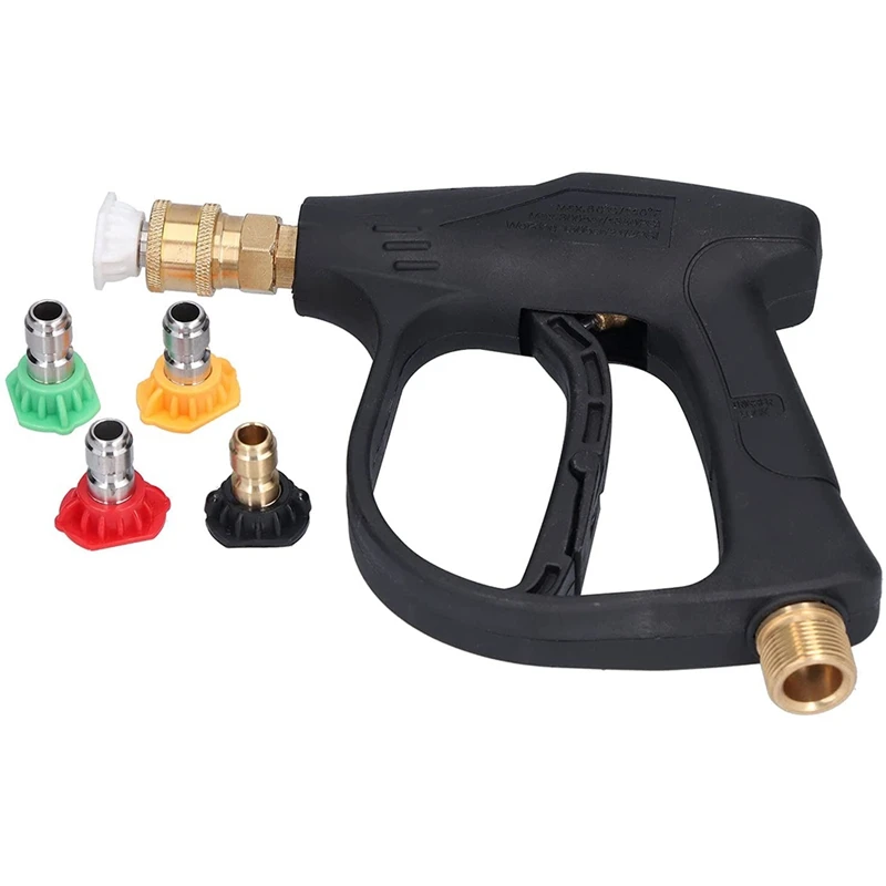 

Water Sprayer Hose, 1/4 Inch Portable Pressure Washer Easy Operation Safety Locking Handle M22 For Watering Irrigation