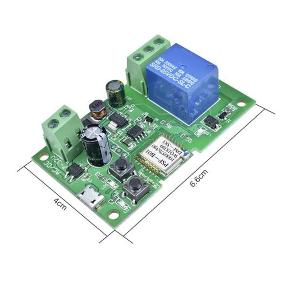 Modulo relè smart switch wireless WiFi 1Way per eWeLink APP Smart Home Alexa Googole controllo vocale per la casa 5V/modulo relè DC7-32V