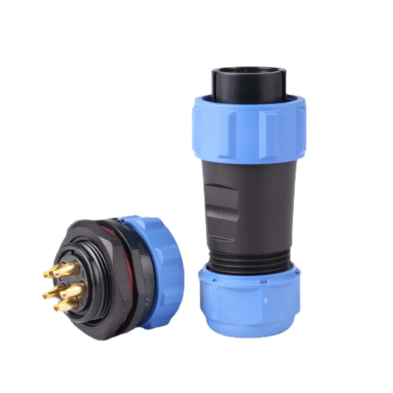 Plastic industrial waterproof electrical plastic SP13 SP17 SP21 IP68 waterproof connector