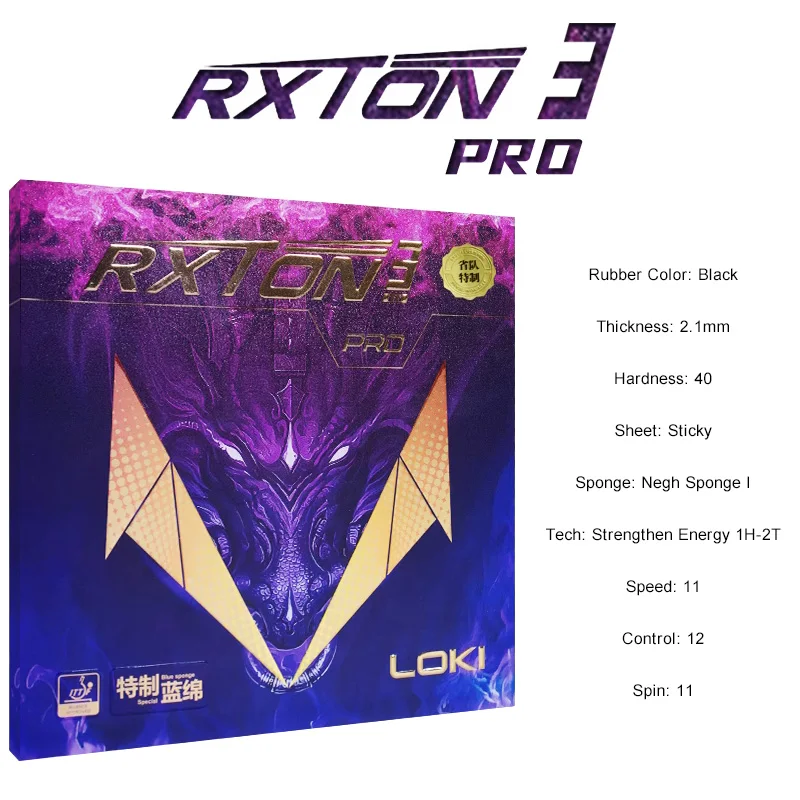 Original LOKI RXTON Brand New RXOTN 3-Pro 5-Pro 9 National Table Tennis Rubber Sticky Ping Pong Rubber Blue Sponge