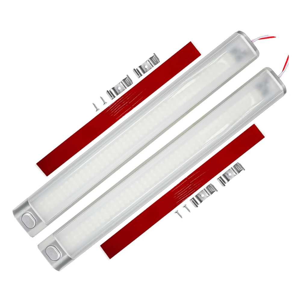 

Car Interior Roof Light Camper DC 12-80V 12W Ceiling Light 120 LED White Light Tube with Switch Truck Trailer Van