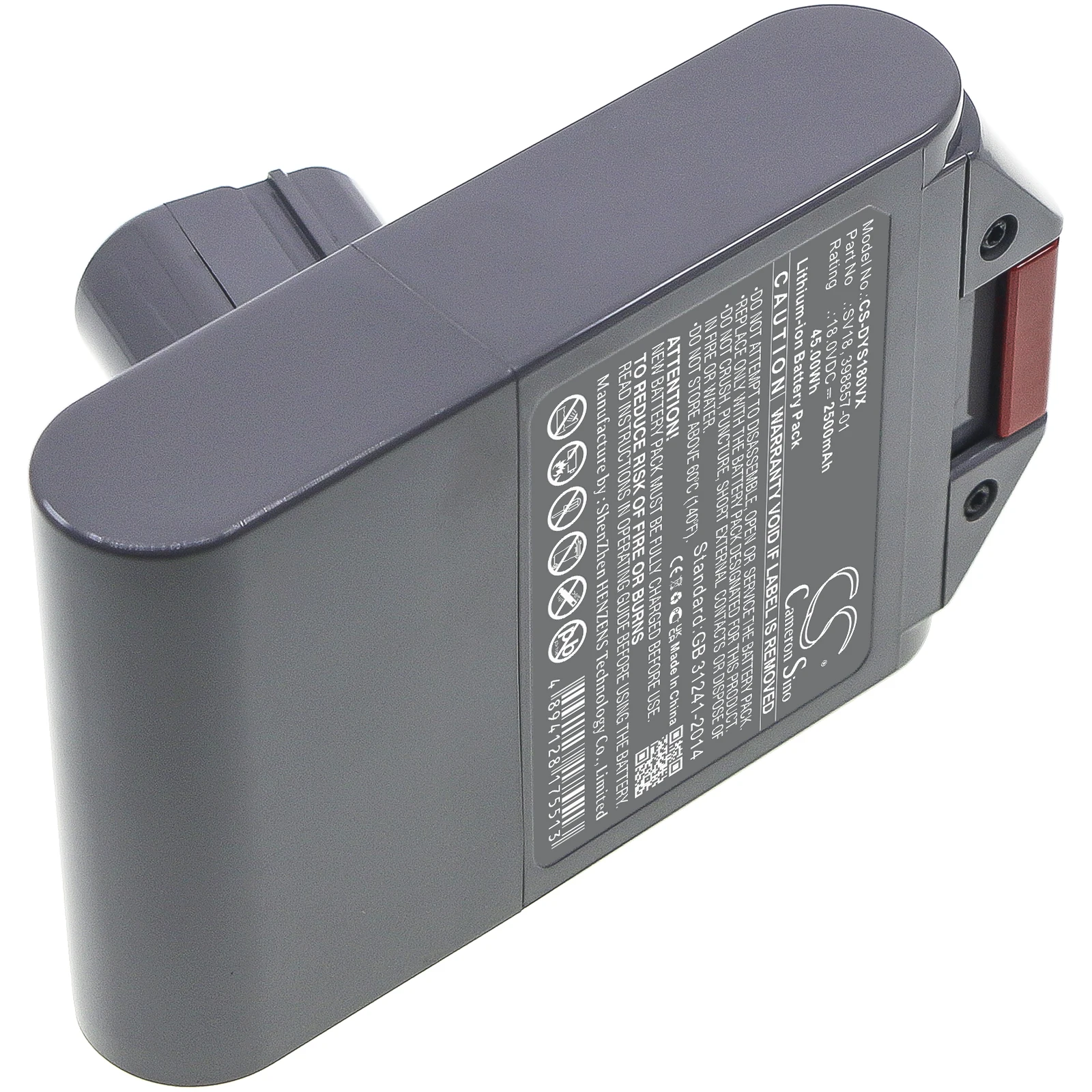 

Cameron Sino Battery SV18, 398857-01, 965171-02,971450-06,398006-01 for Dyson V10, V11, V12, V15 Digital Slim Fluffy Extra Pro