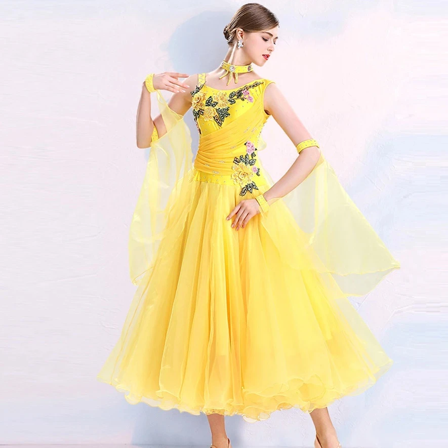 

Ballroom Dress Standard Dance Dresses For Women Competition Costume Foxtrot Dress Tango Costumes Plus Size Skirts