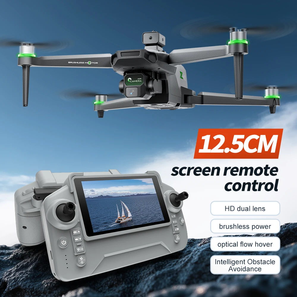 

AH8 Entry level optical flow with 4.3-inch screen display brushless with airdrop drone dual lens WIFI aerial camera дрон drohne