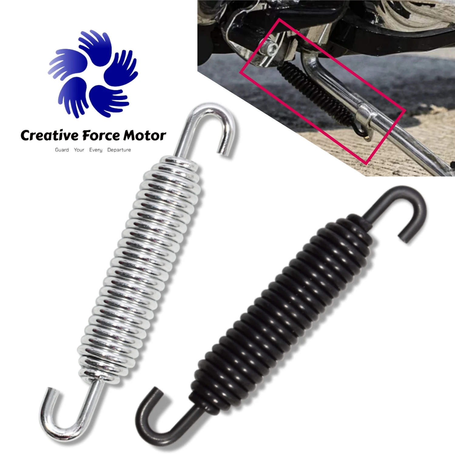 Motorcycle Jiffy Stand Kickstand Support Spring For Harley Davidson Softail Fat Boy Touring Sportster SuperLow Iron XL883N 85-22