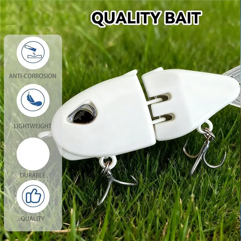 A79E-2PCS Mini Glide Bait Bass Fishing Fishing Lure Freshwater Saltwater Multi Jointed Swimbait Wobbler Amazing Fishing Gear Gif