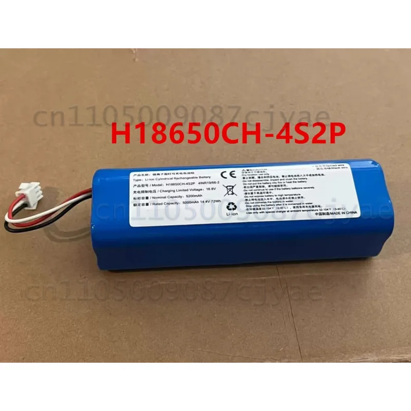 Power Supply Battery For Robot Vacuum Cleaner Battery Pack H18650CH-4S2P 14.4V 5000mAh 5200mAh 72Wh