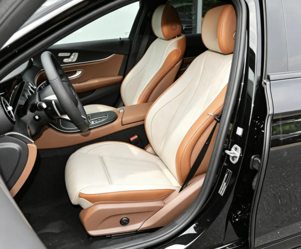 Für W213 2017~2020 Maßgefertigte Autositzbezüge Luxuriöses Nappaleder 100% Passgenau Innenraumzubehör 360 ° Vollständige Abdeckung – Detail 3