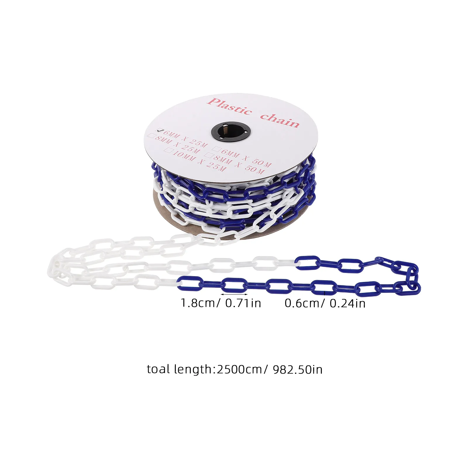 

Пластиковая цепная ограда повышенной видимости, легкая, для конусов дорожной разметки, парковок и проездов