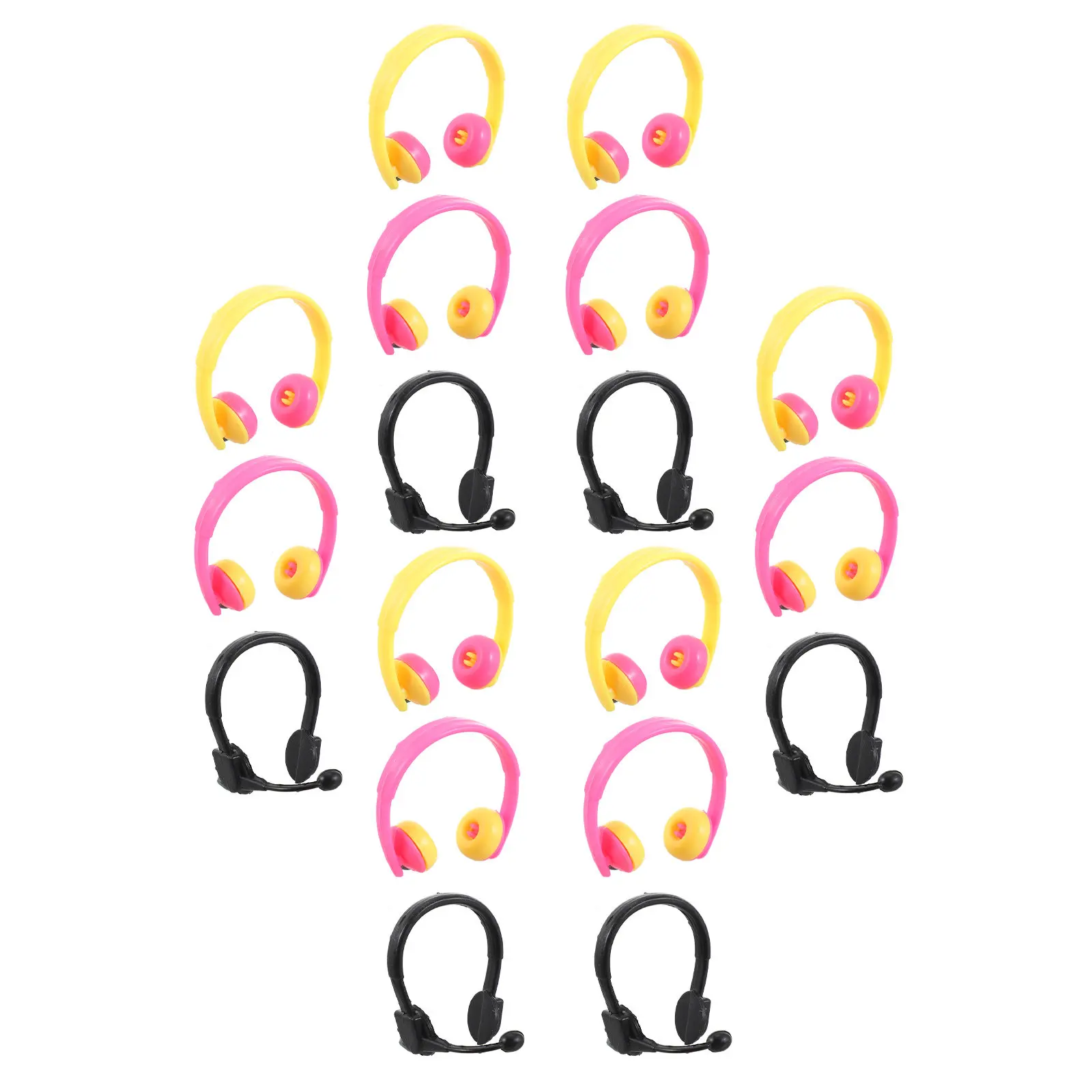 

80Pcs Mini Headset Decoration Compact Size Exquisite Beautiful Full of Style Great Gift Choice for Children Headset