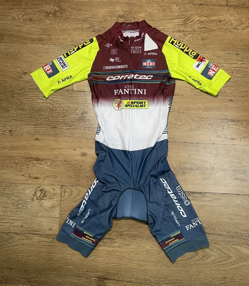 LASER CUT kombinezon 2024 Corratec Vini Fantini TEAM body krótka koszulka rowerowa rower odzież rowerowa Maillot Ropa Ciclismo