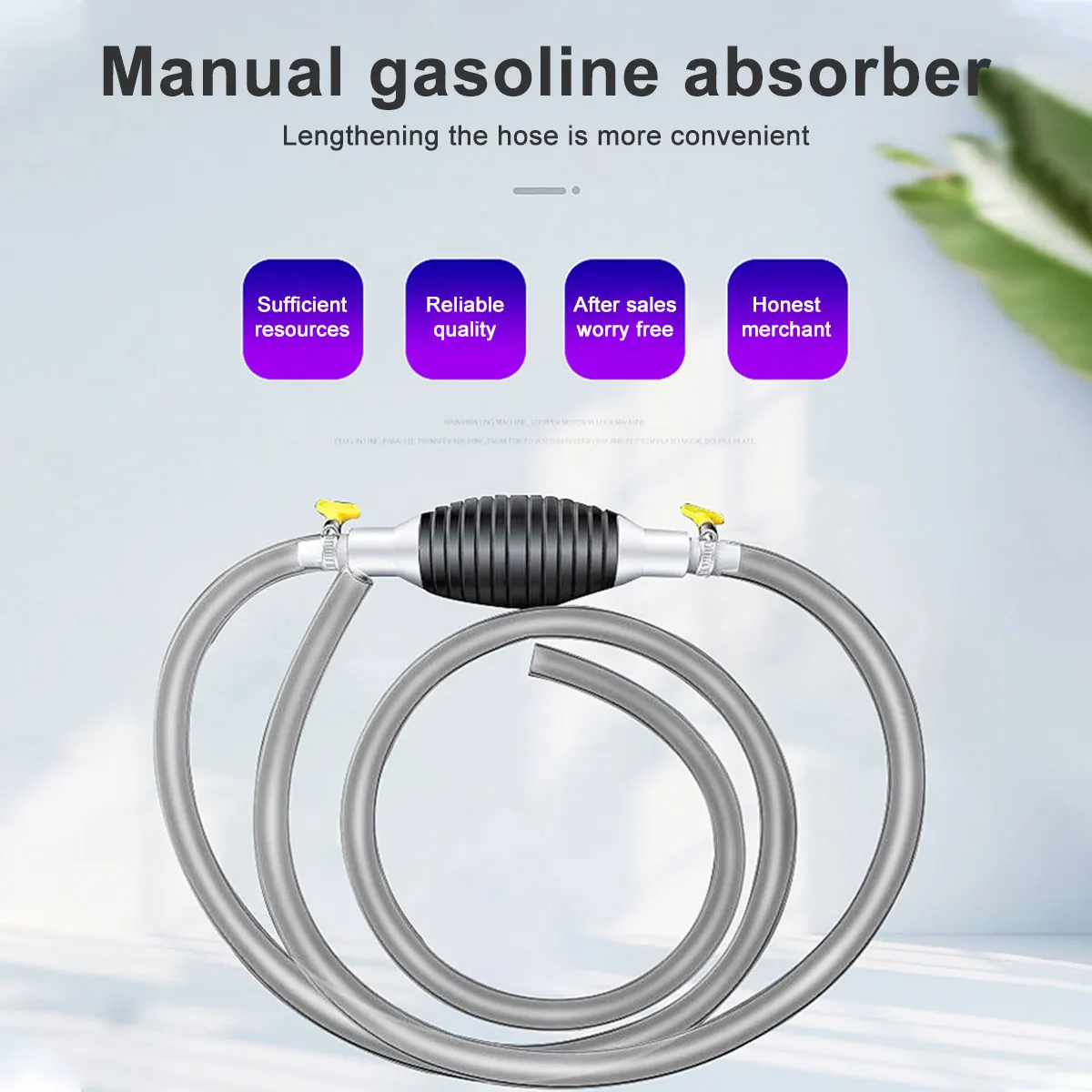 Hand Fuel Pump Car Fuel Tank Sucker Oil Transfer Fuel Pump Petrol Diesel Liquid Manual Pump Syphon Fuel Saver for Gas Gasoline