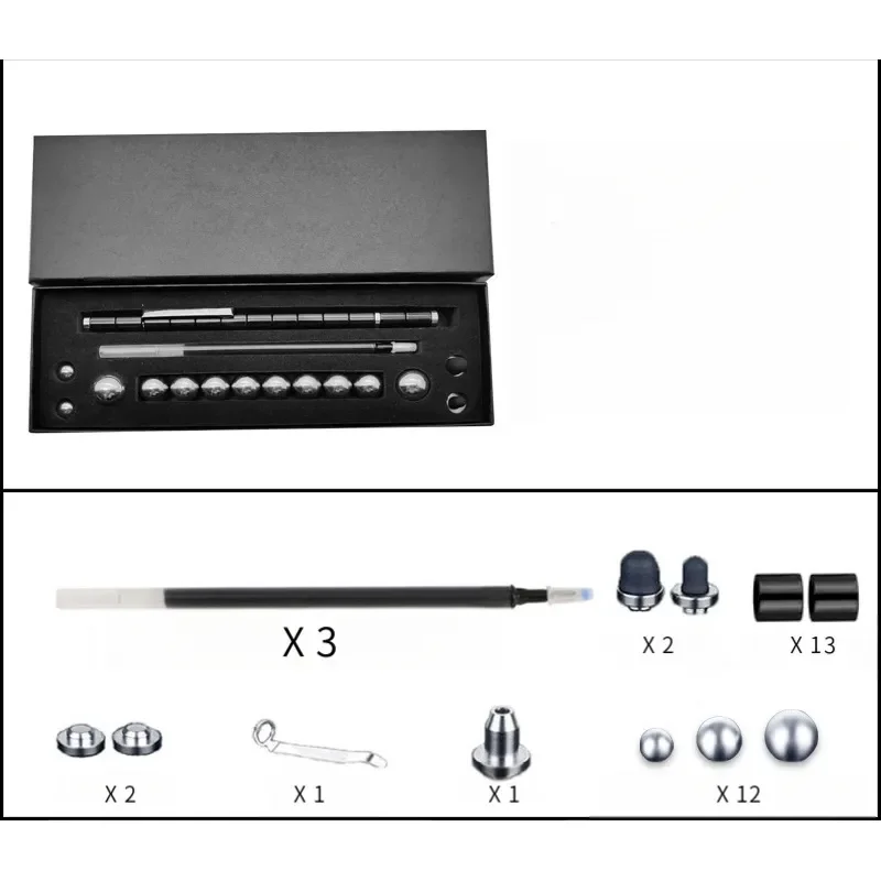قلم تململ مغناطيسي معدني، لعبة تململ مغناطيسية لتخفيف التوتر، لعبة فيدجيت هدية للأطفال والمراهقين والأصدقاء لعيد الميلاد وعيد الميلاد