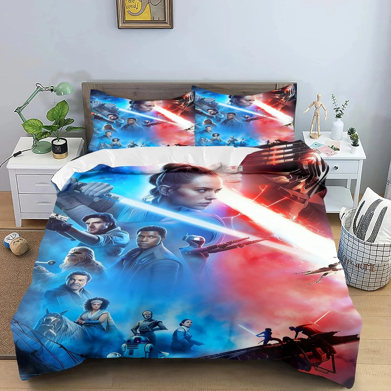 

Комплект постельного белья Sci-Fi S-star W-wars: пододеяльник, наволочки, большой размер/Queen, декор для подростковой спальни, подарок для мальчиков и девочек