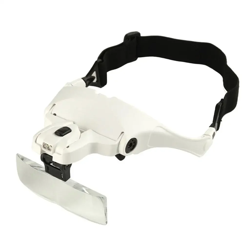 1.0X 1.5X 2.0X 2.5X 3.5X Adjustable 5 Lens Loupe LED Light Headband Magnifier Glass LED Magnifying Glasses With Lamp