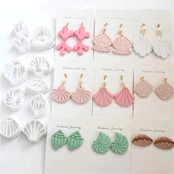 Seaside Shell/Mermaid Shape Polymer Clay Cutter 0.4mm Fine Cut DIY Earrings Jewelry Pendant Polymer Clay Molds Pottery Tools