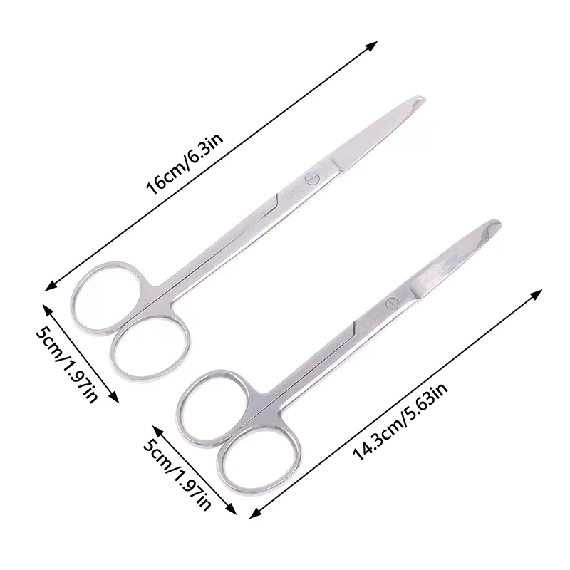 

1pc 14cm/16cm stainless steel Stitch Suture Removal Scissors Dental Surgical Instruments for urgical grade